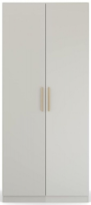 Rauch Skandi Quadraspin 2 Door Grey Wardrobe 91cm