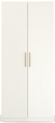 Product photograph of Skandi Quadra-spin 2 Door Wardrobe - Comes In Alpine White And Silk Grey Options from Choice Furniture Superstore
