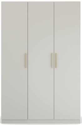 Rauch Skandi Quadraspin 3 Door Grey Wardrobe 136cm