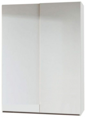 Product photograph of Lias 2 Door Grey Sliding Wardrobe - 151cm from Choice Furniture Superstore