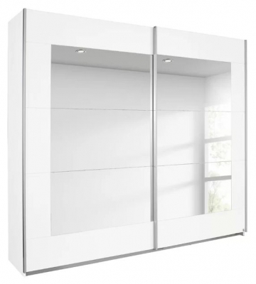 Rauch Alegro 2 Door White Sliding Wardrobe 226cm