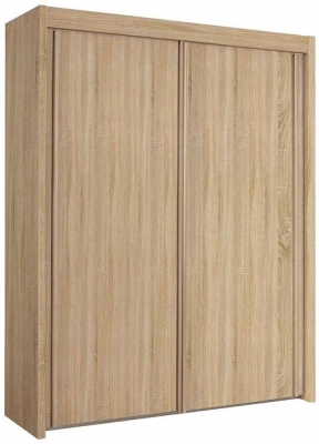 Product photograph of Rauch Imperial 201cm Sonoma Oak 2 Door Sliding Wardrobe from Choice Furniture Superstore