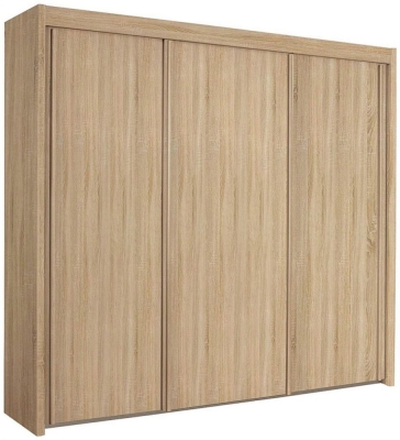 Product photograph of Imperial 3 Door Sliding Wardrobe In Sonoma Oak - 225cm from Choice Furniture Superstore