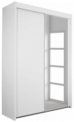 Rauch Imperial 2 Door 1 Mirror Sliding Wardrobe In Silk Grey 151cm