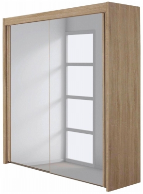 Product photograph of Imperial 2 Mirror Door Sliding Wardrobe In Sonoma Oak - 181cm from Choice Furniture Superstore