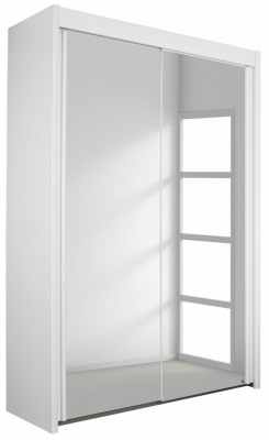 Rauch Imperial 2 Mirror Door Sliding Wardrobe In White 151cm