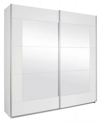 In Stock Rauch Alegro 2 Door Sliding Wardrobe In White W 181cm