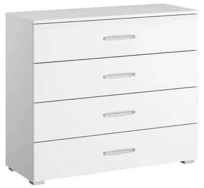 Product photograph of Clearance - Simply4you 4 Drawer Chest In Alpine White - Fs2001 from Choice Furniture Superstore