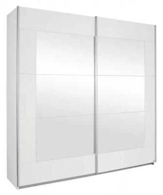 Product photograph of Rauch Alegro 2 Door Sliding Wardrobe In White - W 181cm from Choice Furniture Superstore