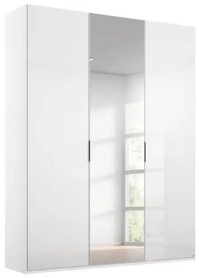 Product photograph of Stuttgart 3 Door 1 Mirror Wardrobe In White - W 136cm from Choice Furniture Superstore