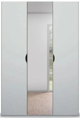 Clearance Rauch Lias 3 Door With 1 Mirror Grey Wardrobe Fss13262