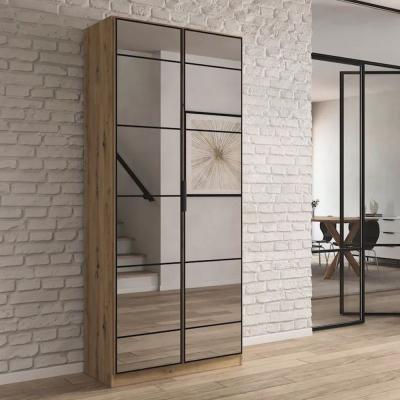 Rauch Acero 91cm 2 Door Mirrored Wardrobe Artisan Oak