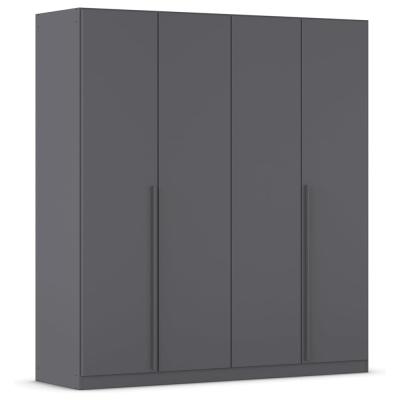 Rauch Alba 181cm 4 Door Wardrobe Metallic Grey