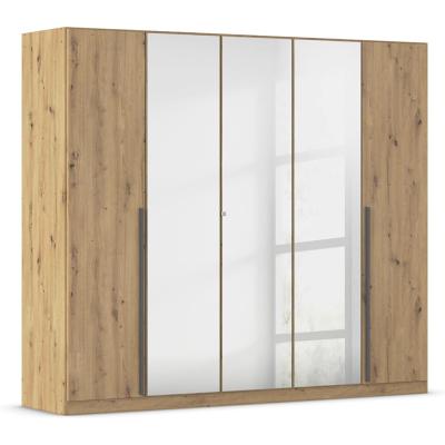 Rauch Alba 226cm 5 Door Mirror Wardrobe Artisan Oak