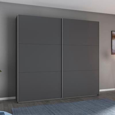 Rauch Aurelia 218cm 2 Door Sliding Wardrobe Metallic Grey