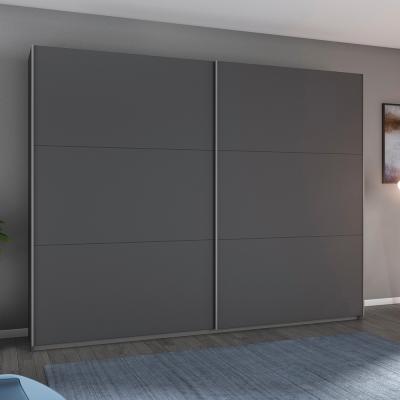 Rauch Aurelia 261cm 2 Door Sliding Wardrobe Metallic Grey