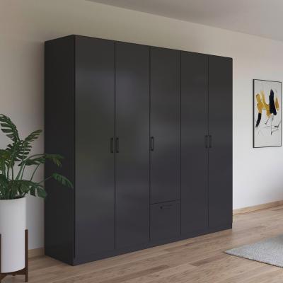 Rauch Bari 226cm 5 Door Wardrobe Metallic Grey