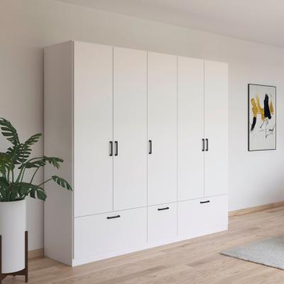 Rauch Bari 226cm 5 Door Wardrobe With Drawers Alpine White
