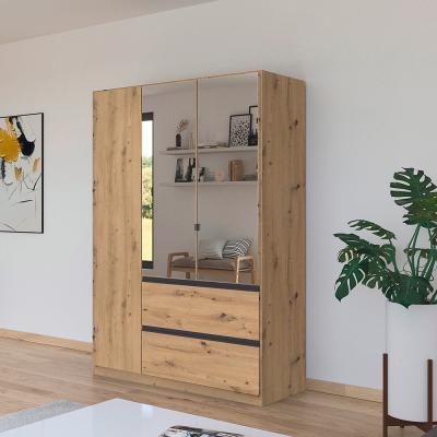 Rauch Costa 136cm 3 Door Combi Wardrobe Artisan Oak