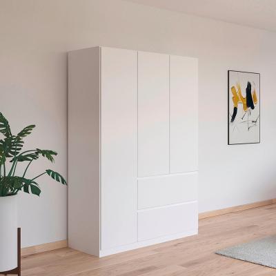 Rauch Costa 136cm 3 Door Wardrobe With Drawers Alpine White