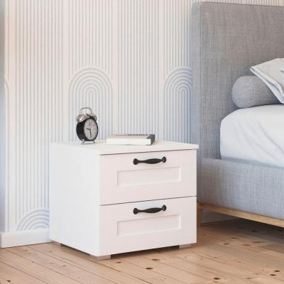Rauch Cottage 2 Drawer Bedside Cabinet Alpine White