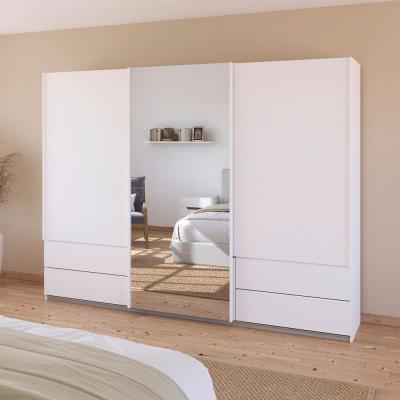 Rauch Elara 271cm 3 Door Combi Sliding Wardrobe Alpine White