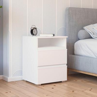 Rauch Joel 2 Drawer Bedside Cabinet Alpine White