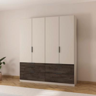 Rauch Koda 181cm 4 Door Wardrobe With Drawers Champagne