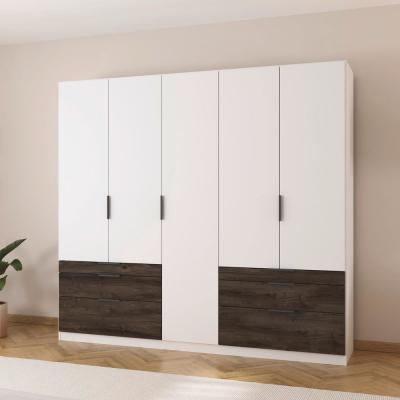 Rauch Koda 226cm 5 Door Wardrobe With Drawers Alpine White