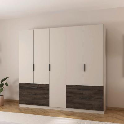 Rauch Koda 226cm 5 Door Wardrobe With Drawers Champagne