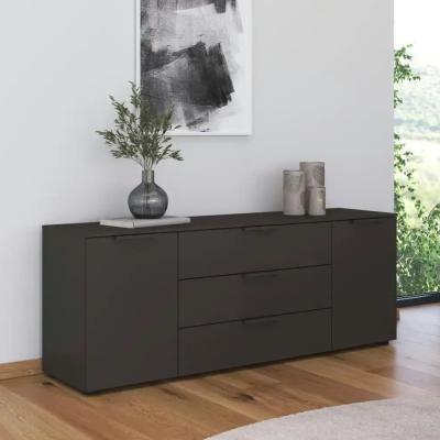 Rauch Flipp 2 Door Sideboard With Adjustable Height 160cm Graphite