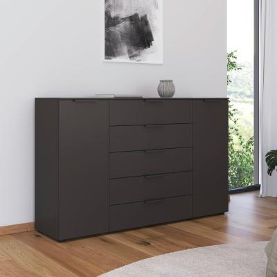 Rauch Flipp 2 Door Sideboard With Adjustable Height 180cm Graphite