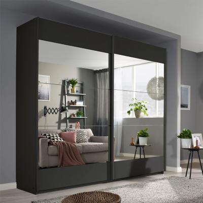 Rauch Malibu 226cm 2 Door Sliding Wardrobe Metallic Dark Grey