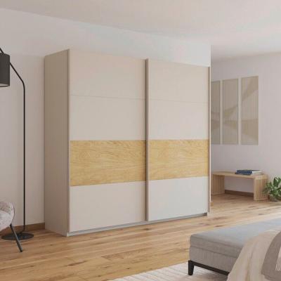 Rauch Malva 226cm 2 Door Sliding Wardrobe Champagne