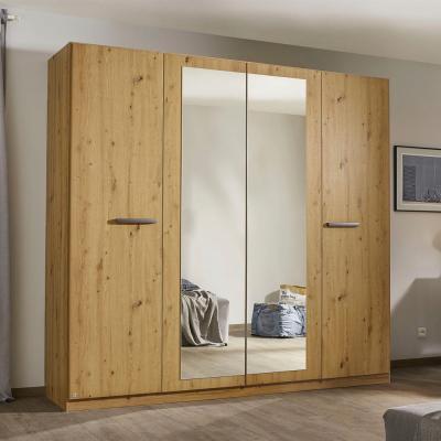 Rauch Modi 226cm 4 Door Wardrobe With Mirror Artisan Oak