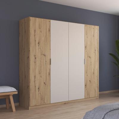 Rauch Monza 226cm 4 Door Wardrobe Artisan Oak And Champagne