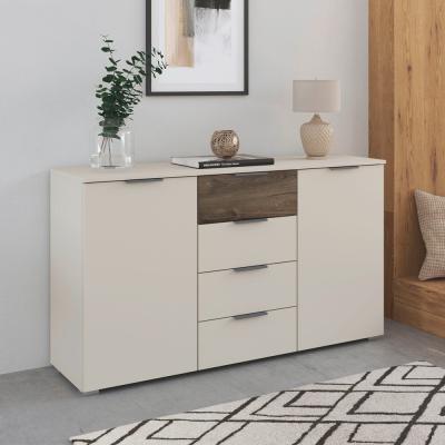 Rauch Sajo 2 Door Sideboard 140cm Champagne And Atlantic Dark Oak