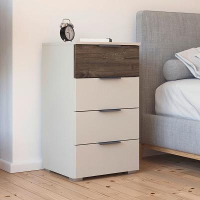 Rauch Sajo 4 Drawer Chest Champagne And Atlantic Dark Oak