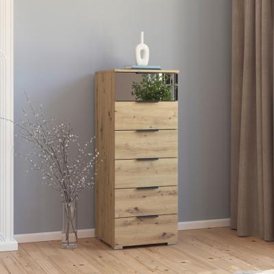 Rauch Skyla 6 Drawer Tall Chest Artisan Oak