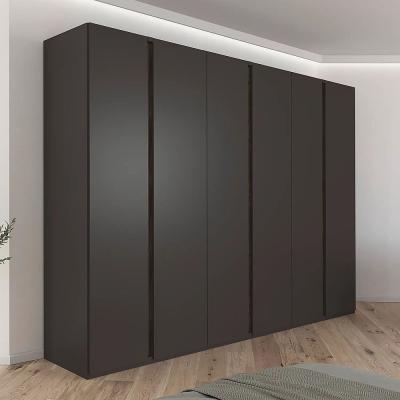 Rauch Luana 301cm 6 Door Wardrobe Graphite And Atlantic Dark Oak