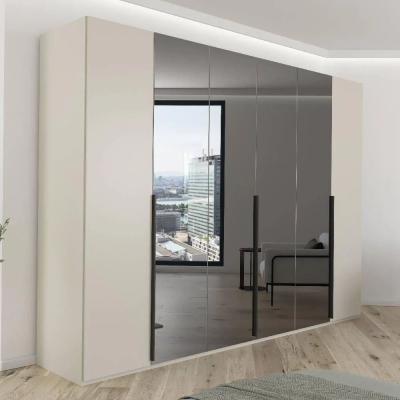 Rauch Paola 301cm 6 Door Wardrobe Champagne And Grey Glass
