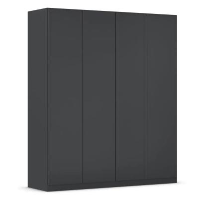 Rauch Wingview Lite 181cm 4 Door Wardrobe Metallic Dark Grey