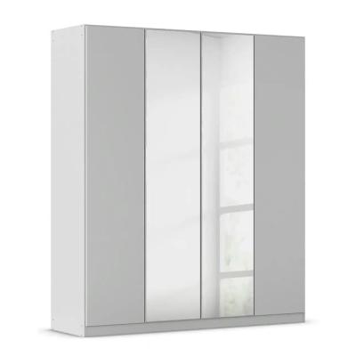 Rauch Wingview Lite 181cm 4 Door Wardrobe With Mirror Silk Grey