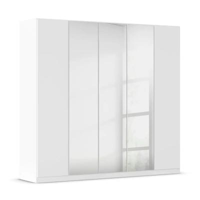 Rauch Wingview Lite 226cm 5 Door Wardrobe With Mirror Alpine White