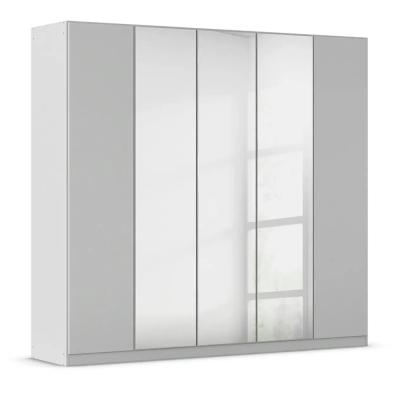 Rauch Wingview Lite 226cm 5 Door Wardrobe With Mirror Silk Grey