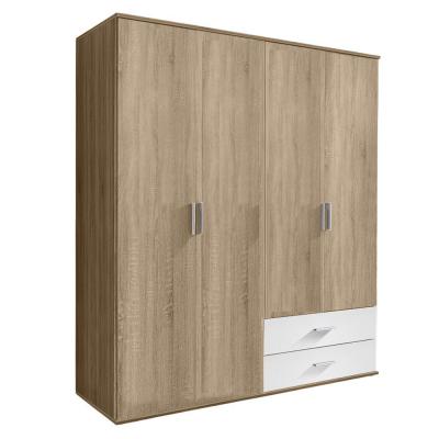 Rauch Rasant Extra 168cm 4 Door Wardrobe With 2 Drawers Sonoma Oak And Alpine White