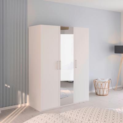 Rauch Evelyn 151cm 3 Door Wardrobe With Mirror H 197cm Alpine White