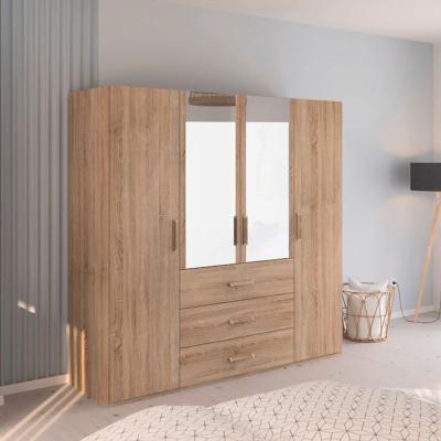 Rauch Evelyn 201cm 4 Door Combi Wardrobe H 197cm Sonoma Oak