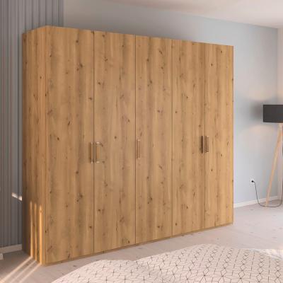 Rauch Evelyn 251cm 5 Door Wardrobe H 223cm Wild Oak