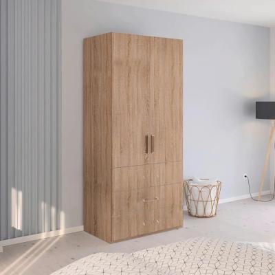 Rauch Evelyn 101cm 2 Door Wardrobe With Drawer H 223cm Sonoma Oak